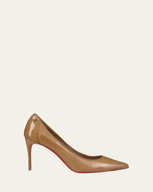 Sporty Kate Patent Red Sole Pumps